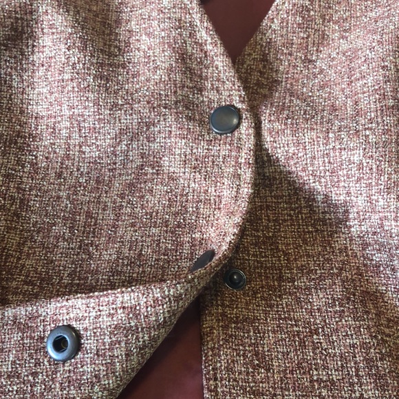 COLDWATER CREEK Size 20 Textural Fitted Vest lined Snap close $119 NEW - Picture 9 of 14